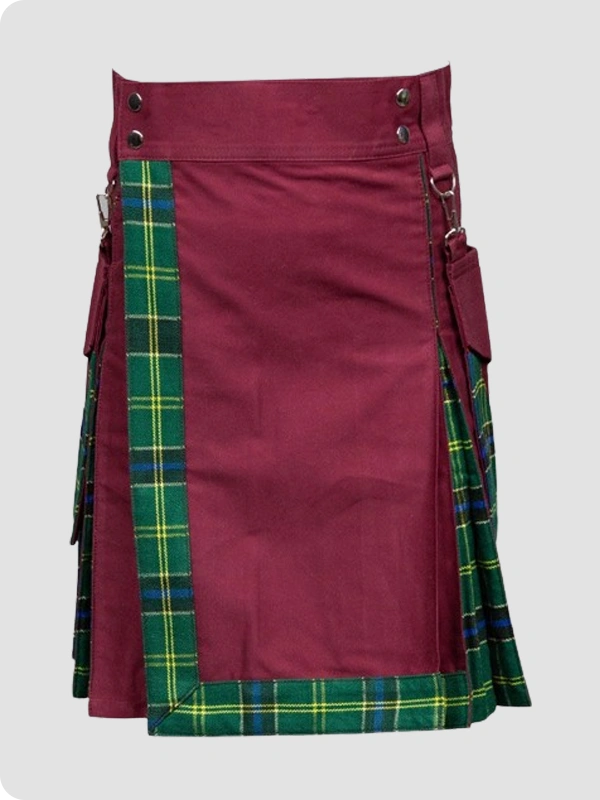 Beautiful Burgundy Hybrid Kilt