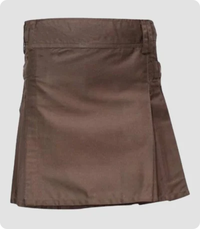 Chocolate Brown Women Utility kilt