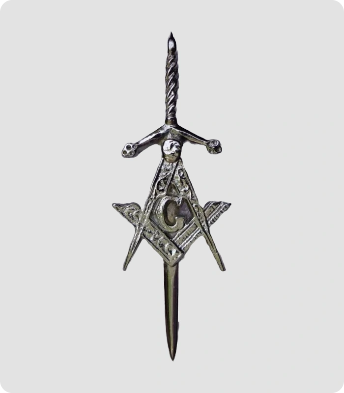 Custom Handmade Masonic Kilt Pin