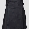 Custom Made Active Men Denim Utility Kilt