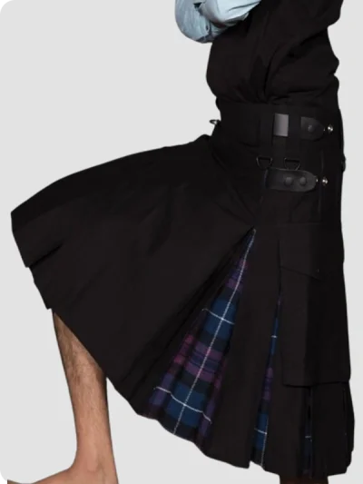 Custom Made Active Men's Slim Fit Hybrid Kilt Left Side