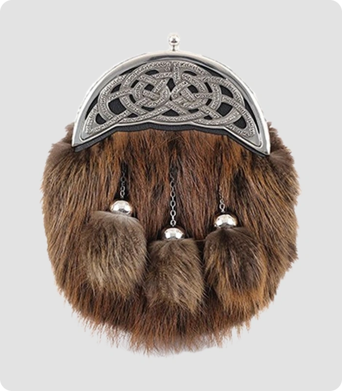 Custom Made Beaver Dress Rabbit Fur Sporran