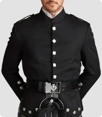 Custom Made Black Military Drummer Doublets Jacket