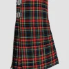 Custom Made Black Stewart Tartan Kilt