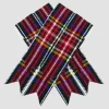 Custom Made Black Stewart Tartan Kilt Flashes