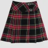Custom Made Black Stewart Tartan Skirt