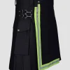 Custom Made Black Utility Kilt
