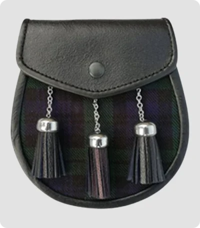 Custom Made Black Watch Tartan Kilt Sporran