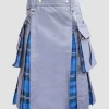 Custom Made Blue Hybrid Utility Kilt