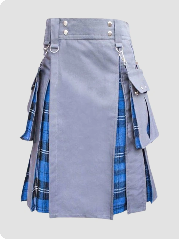 Custom Made Blue Hybrid Utility Kilt