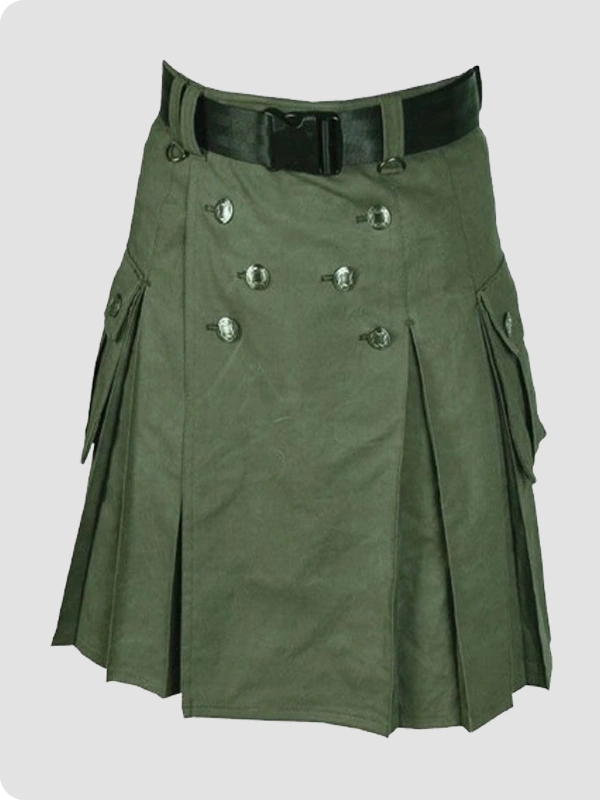Custom Made Build Green Utility Kilt