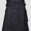 Custom Made Buy Men Denim Utility Kilt