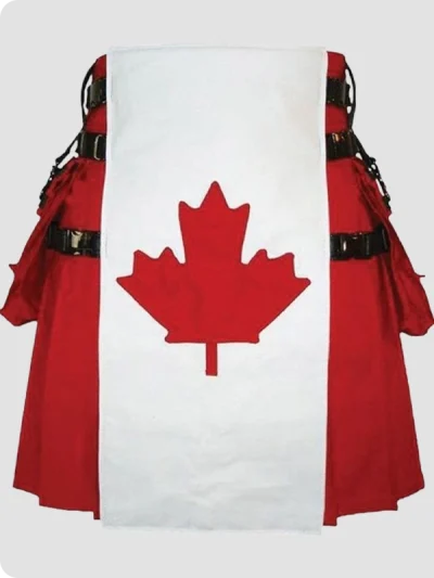 Custom Made Canadian Flag Canvas Utility Kilt