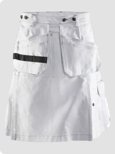 Custom Made Carheartt White Work Utility Kilt