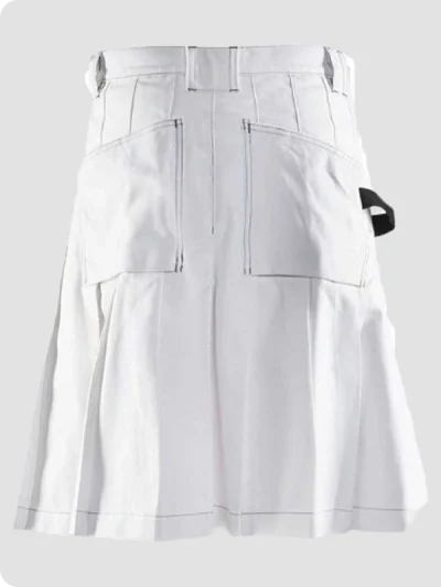 Custom Made Carheartt White Work Utility Kilt Back