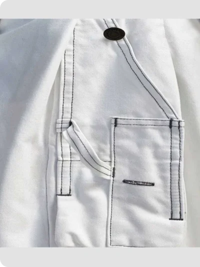 Custom Made Carheartt White Work Utility Kilt Back Side