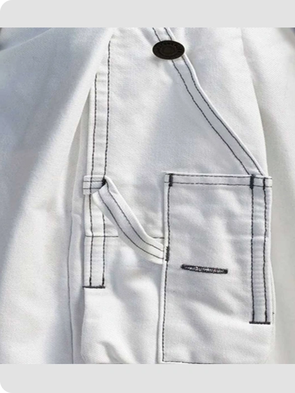 Custom Made Carheartt White Work Utility Kilt Back Side