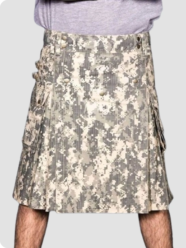 Custom Made Cheviot Tactical Kilt Front