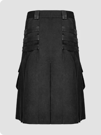 Custom Made Deluxe Gothic Utility Kilt Back