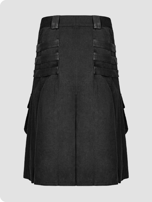 Custom Made Deluxe Gothic Utility Kilt Back