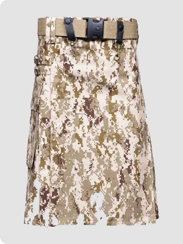 Custom Made Digital Fashion Camo Utility Kilt