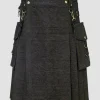 Custom Made Elegant Relaxed Stylish Denim Kilt