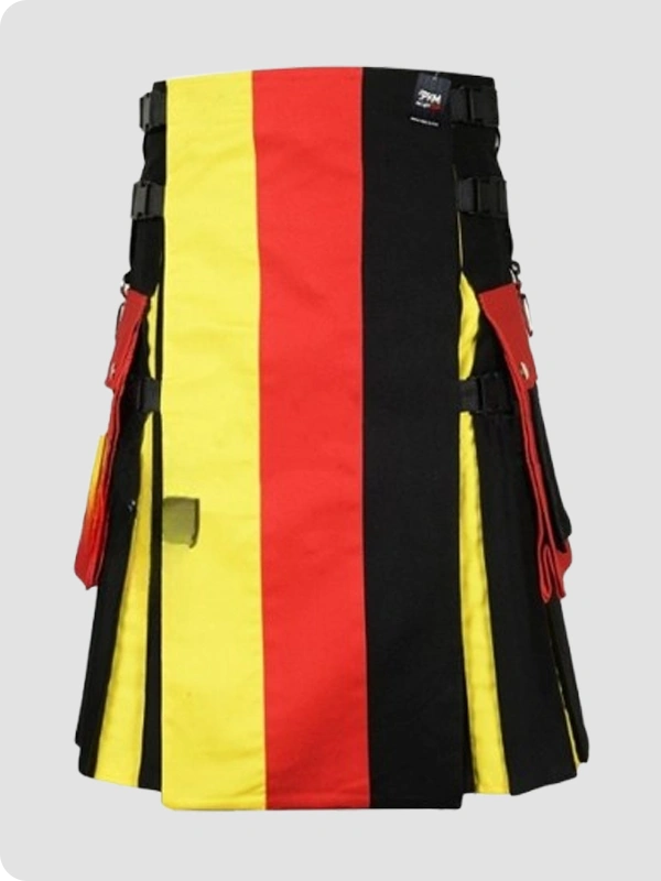 Custom Made German Flag Hybrid Kilt