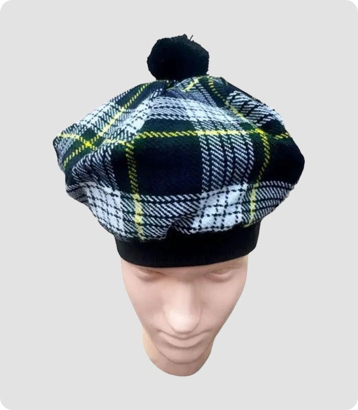 Custom Made Gordan Tartan Tam o Shanter Hat