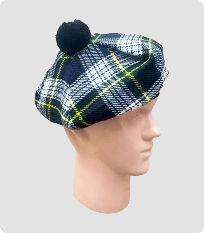 Custom Made Gordan Tartan Tam o Shanter Hat