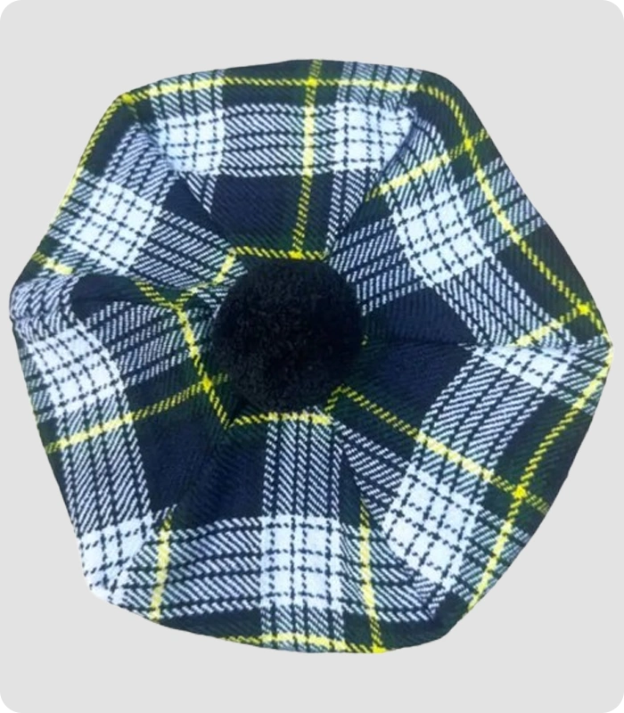 Custom Made Gordan Tartan Tam o Shanter Hat