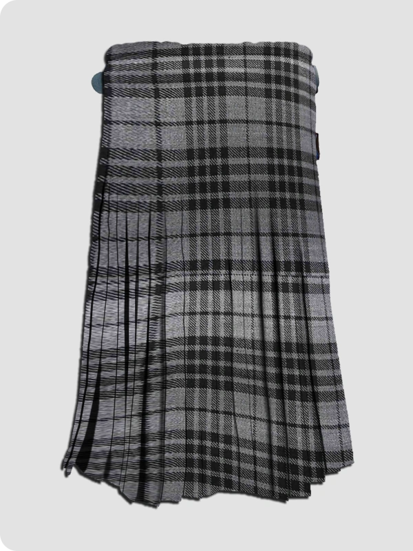 Custom Made Grey Watch Tartan Kilt Back