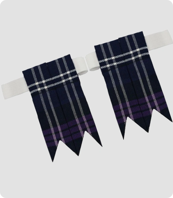 Custom Made Heritage Of Scotland Tartan Kilt Flashes
