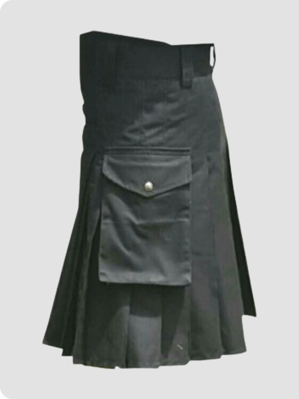 Custom Made High Quality Scottish Firefighter Kilt Side