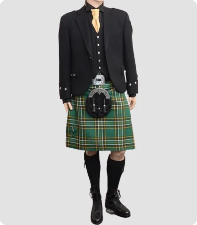 Custom Made Irish National Tartan Kilt Outfit
