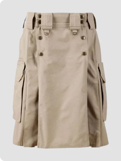 Custom Made Khaki Combat Utility Kilt