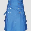 Custom Made Lustrous Cotton Utility Kilt