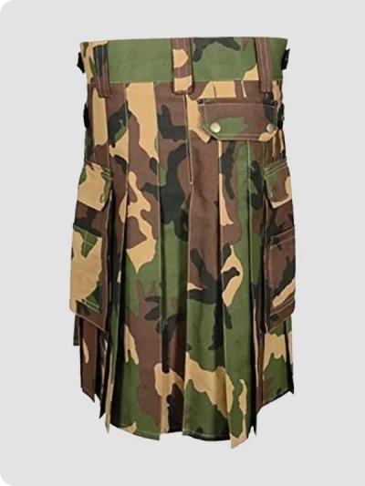 Custom Made Military Camouflage Tactical Kilt Back
