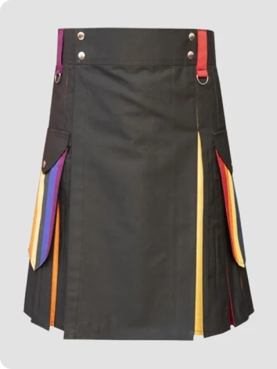 Custom Made Modern Box Pleated Hybrid Kilt