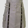 Custom Made Modern Fashion Grey Utility Kilt