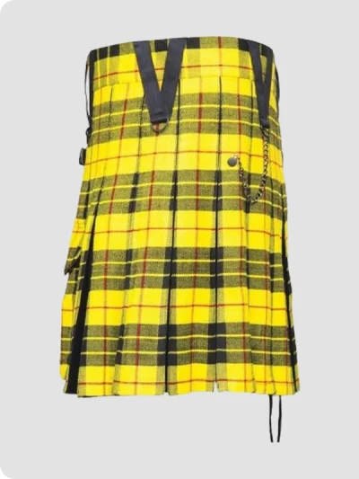 Custom Made Modern Macleod of Lewis Box Pleated Hybrid Kilt BAck