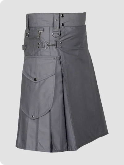 Custom Made Modern Utility Kilt With Cargo Pockets