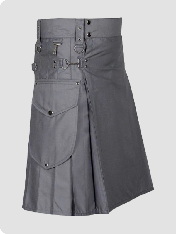 Custom Made Modern Utility Kilt With Cargo Pockets