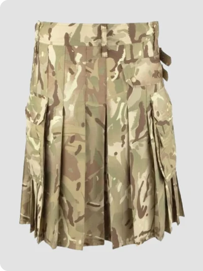 Custom Made Multi Camouflage Tactical Kilt Back