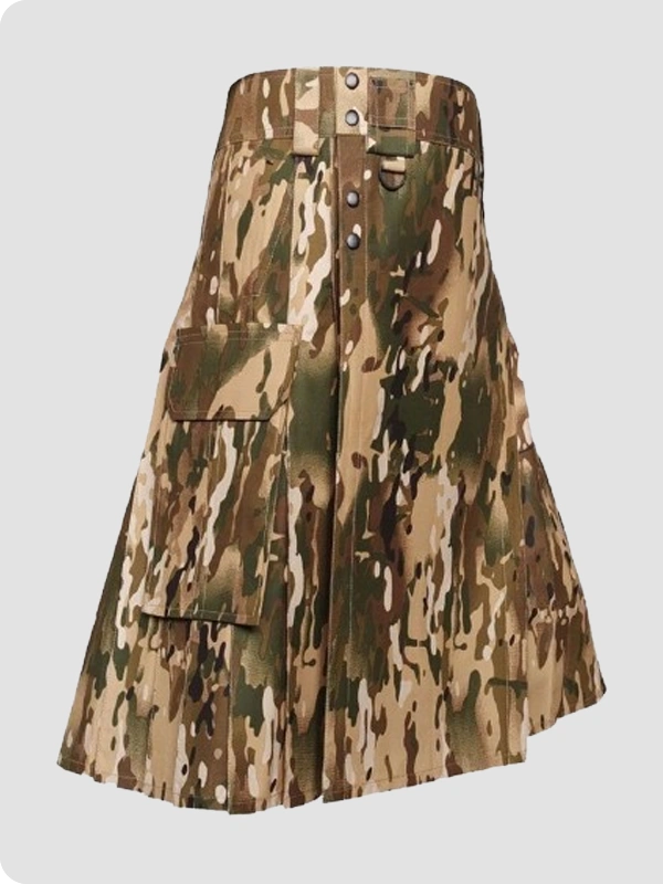 Custom Made Multicam Tactical Kilt Side
