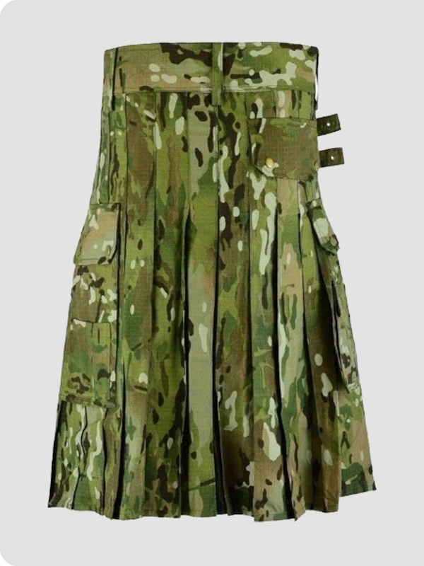 Custom Made Multicam Tactical Utility Kilt For Men's Back