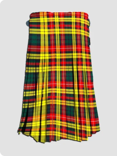 Custom Made Premium Quality Buchanan Tartan Kilt Back