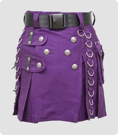 Custom Made Purple Utility kilt
