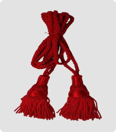 Custom Made Red Silk Bagpipe Cord