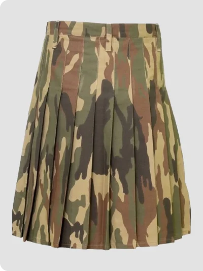Custom Made Ripsto Military Camo Tactical Kilt Back