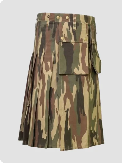Custom Made Ripsto Military Camo Tactical Kilt Right Side